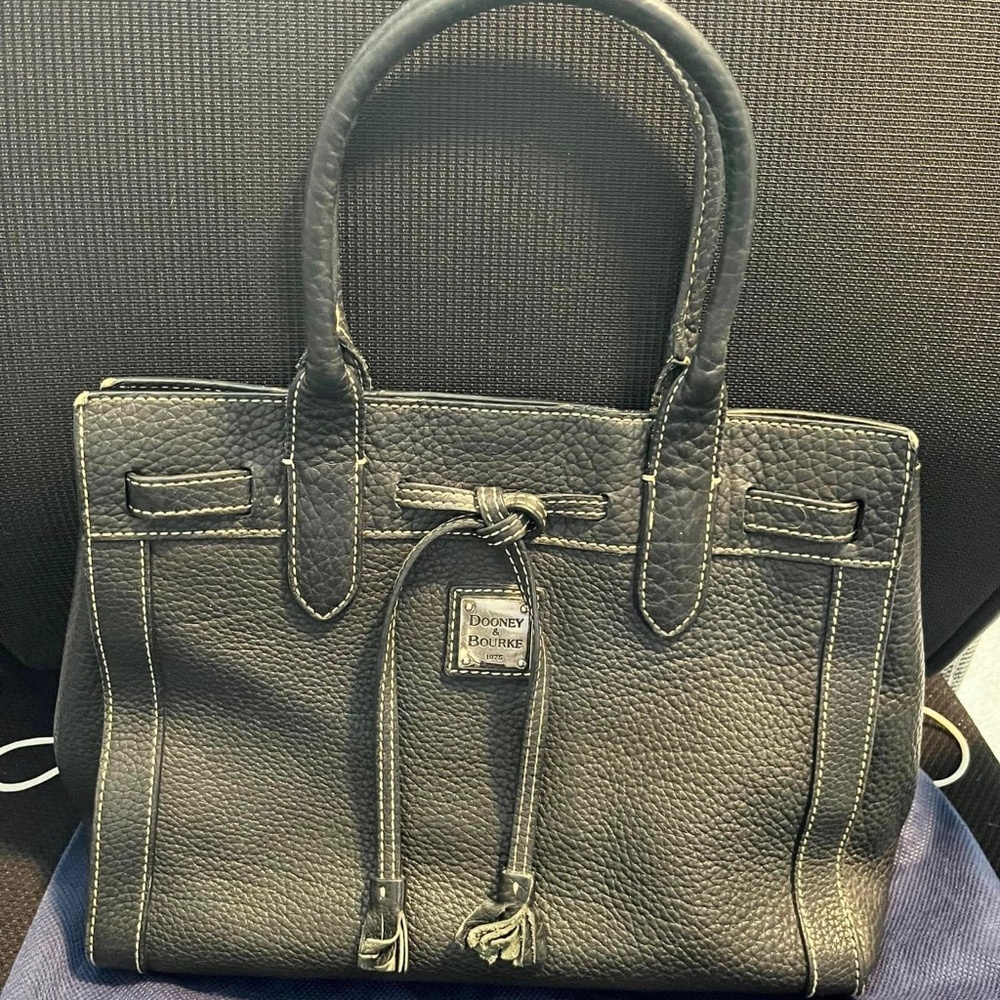 Dooney & Bourke Pebbled Leather Tassel Tote